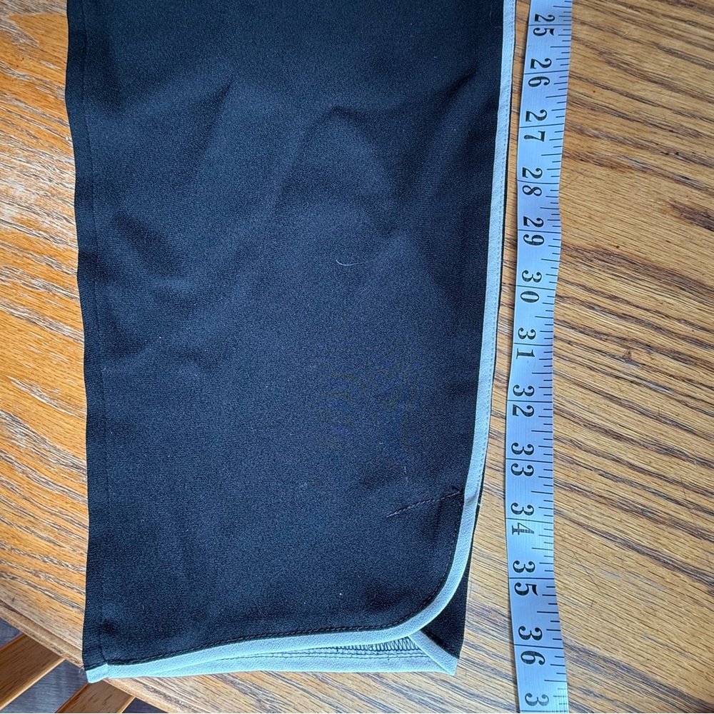 BCBGMaxAzria Black Jogger Pants with White Side Stripes - Picture 8 of 9